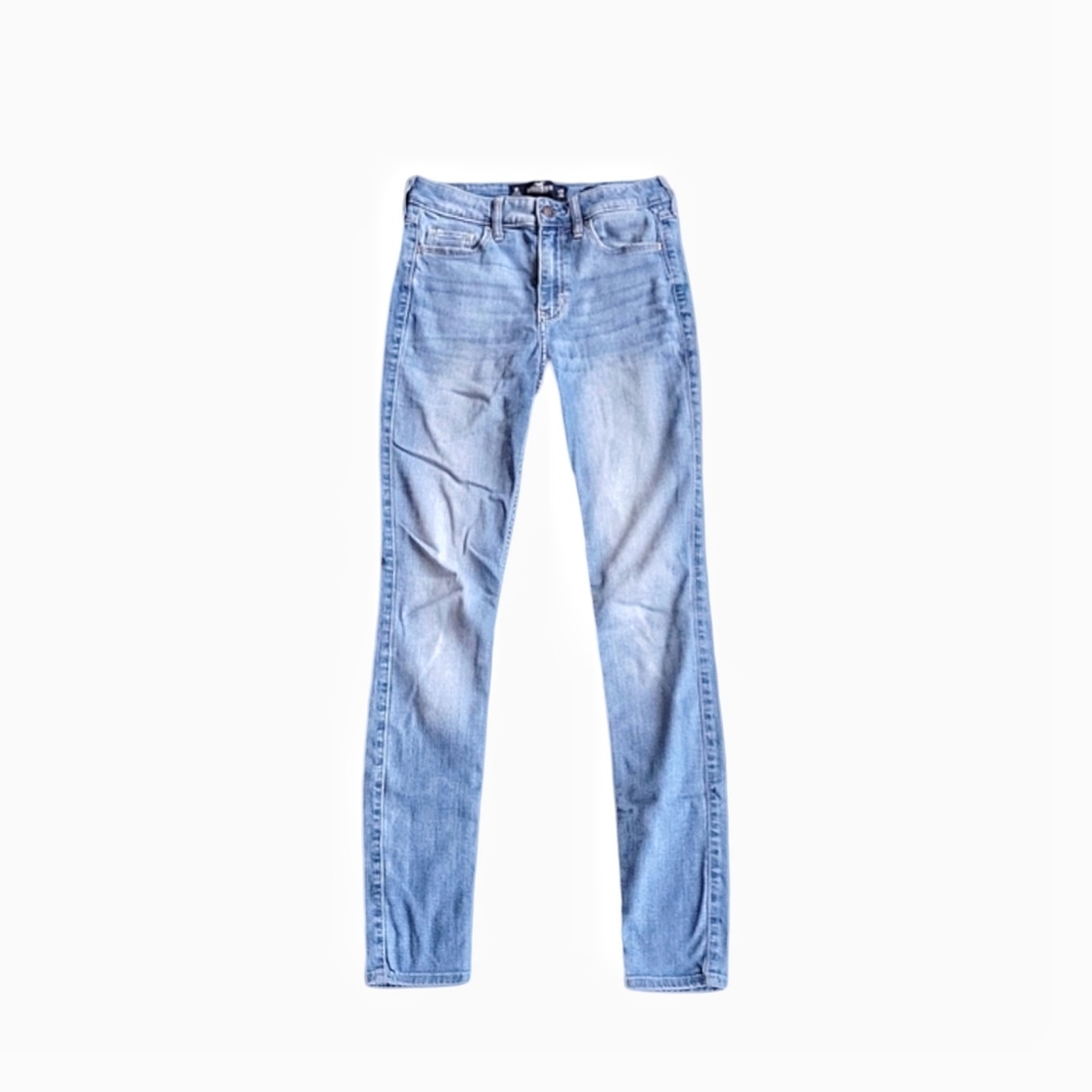 Hollister High Rise Distressed Stretch Skinny Ankle Jeans Size 25